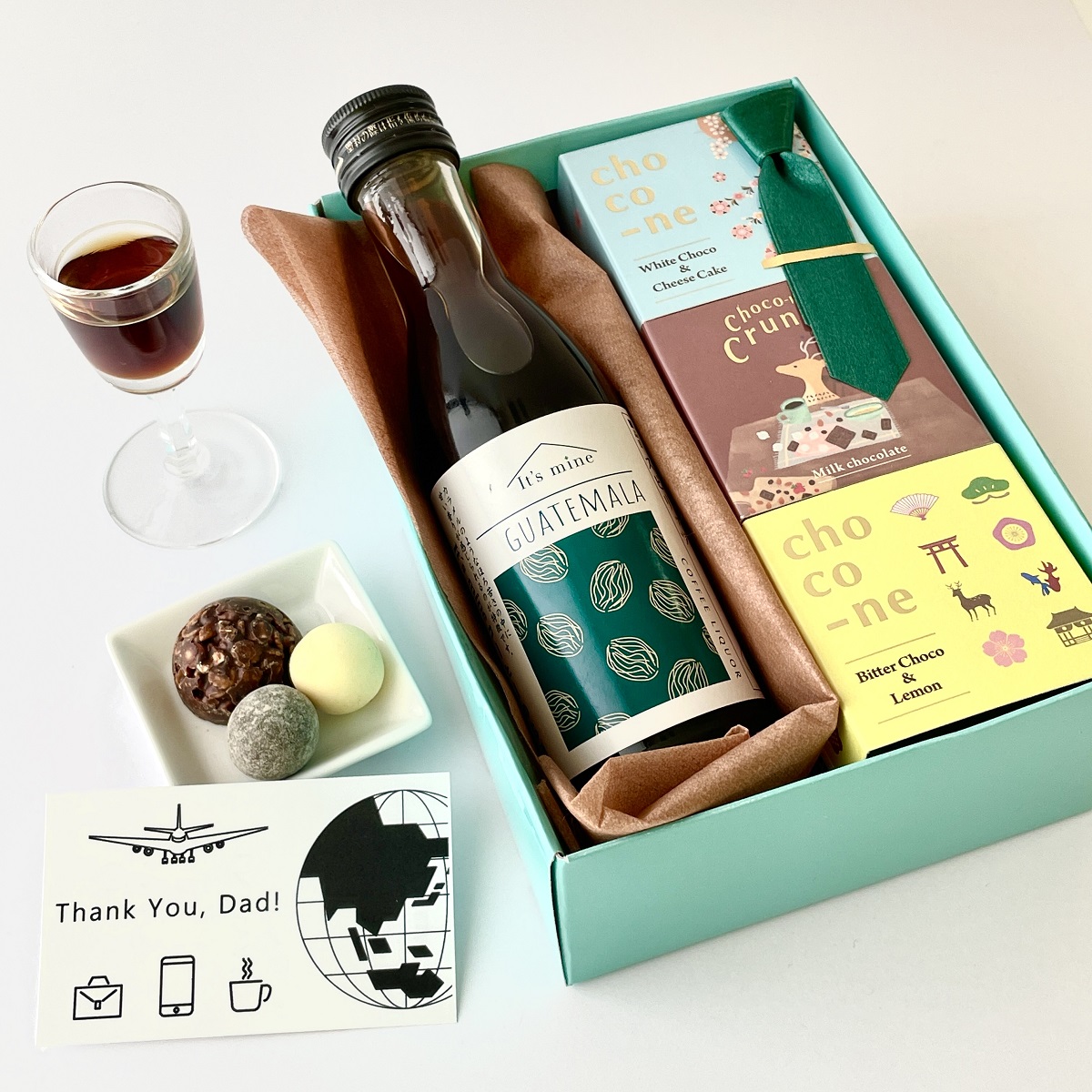 【父の日限定】お酒とショコネ（コーヒーリキュール　グアテマラ）3箱セット