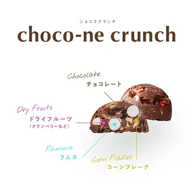 ショコネクランチ　サクサク感と、素材が織りなす美味しさ