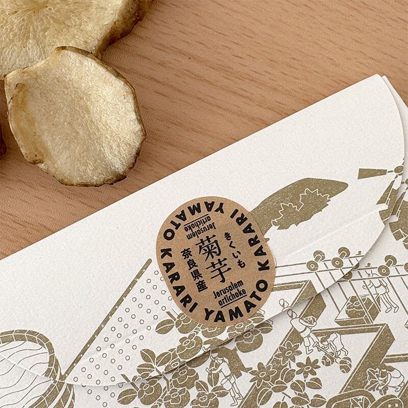 パッケージのシール「菊芋」