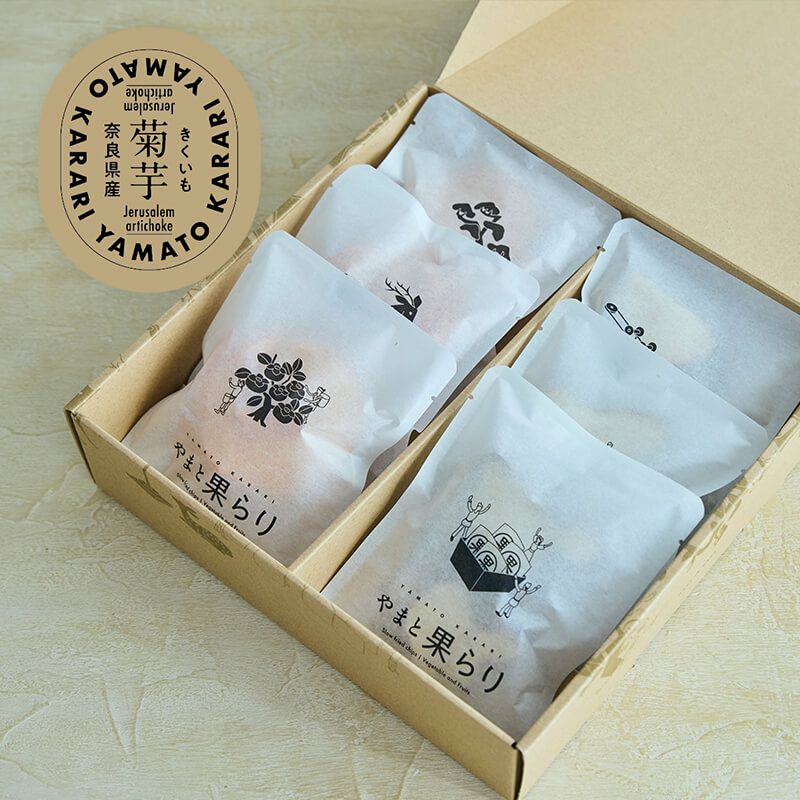 やまと果らり 紫菊芋チップス 6袋（箱入り）