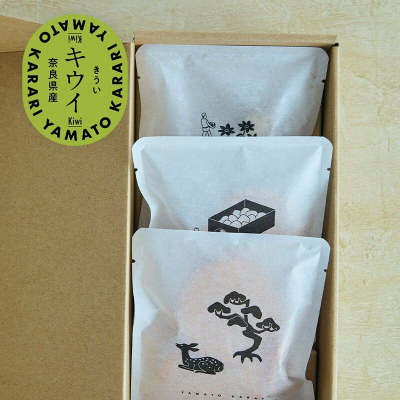 やまと果らり キウイチップス ギフトボックス（3袋入）